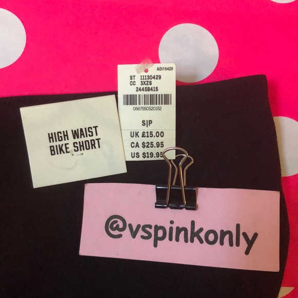 VSPINK HIGH WAIST BIKE SHORT / Size S - Picture 2 of 8